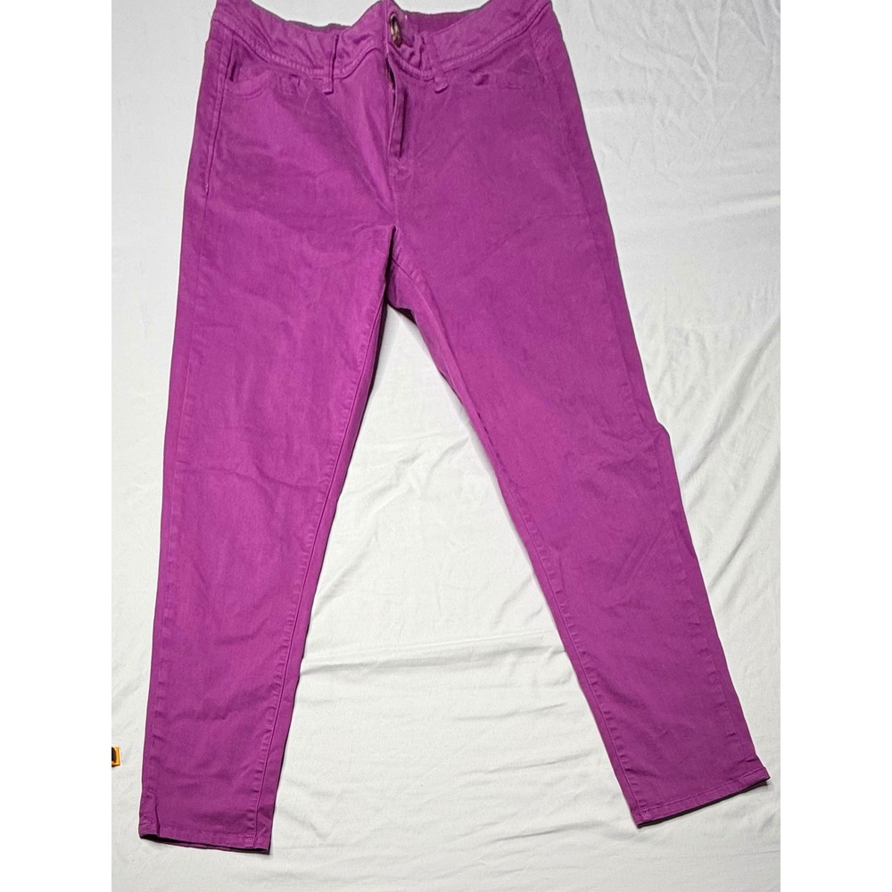 Peter Millar Womens Purple Twill 5 Pocket Pants Magenta Slim Straight Size 4 T7